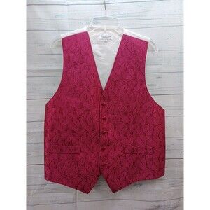 Vittorio Farina Italian Designer Mens Vest Red Sz M